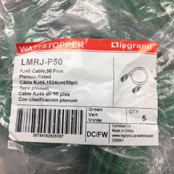 5 Wattstopper 50’ Cables 