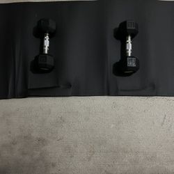 Dumbbells With Mat