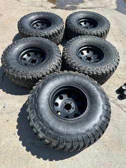 Jeep Wrangler TJ LJ Wheels and Tires 33x12.5 r15