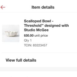 Scalloped Bowl Threshold