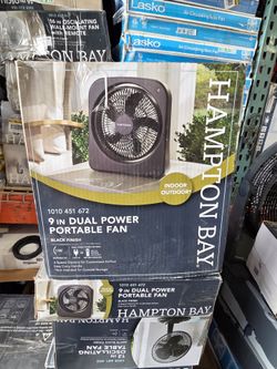 Hampton Bay 9 inch Dual Power Portable Fan