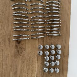 Silver Tone Handles And Knobs
