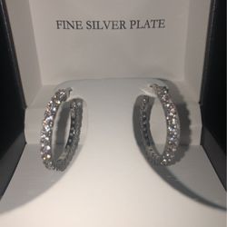 Fine Silver Plate Earrings