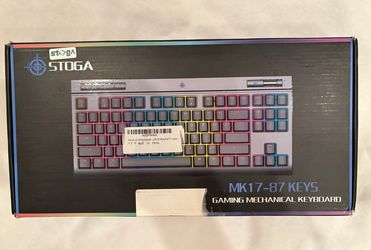 Stoga Mechanical Gaming Keyboard LED Backlit MK17, 87 Keys w Manual