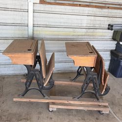 Antique school desk