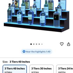 LED Lighted Bottle Display
