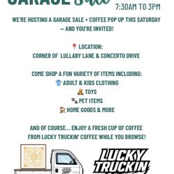 Garage Sale This Saturday! 