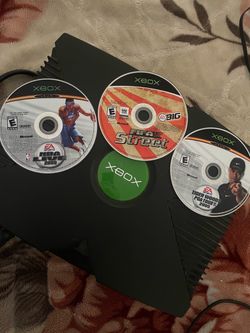 Original Xbox Console with 3 Games