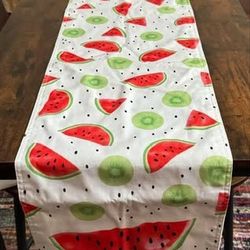 Table Runner Watermelon Kiwi 71 inches long Just $5 xox