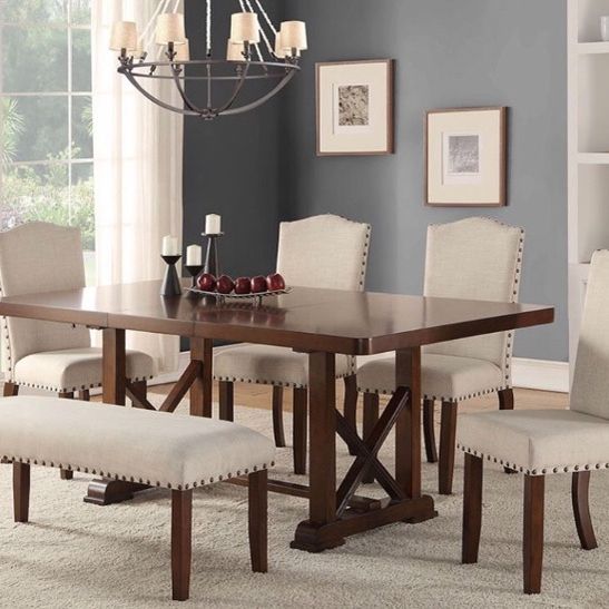 6-pc Dining Set (table +4 Chairs + Bench )