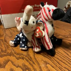 Lefty And Righty Beanie babies