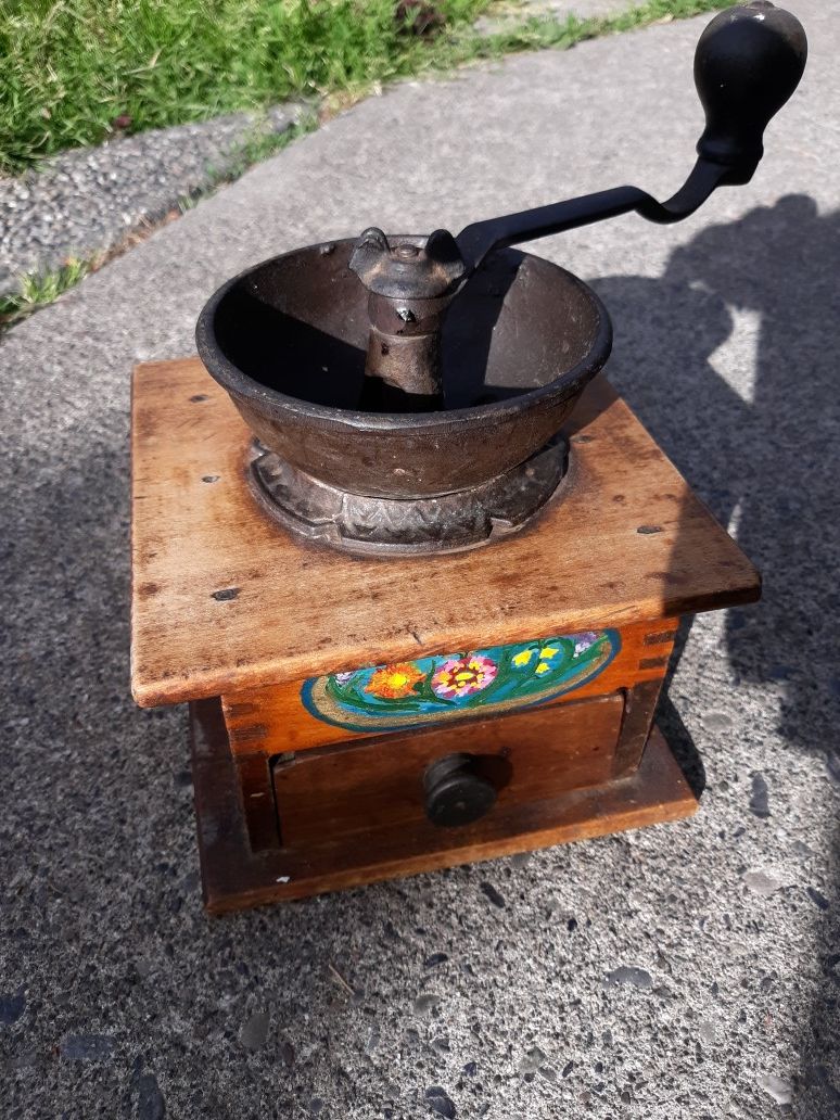 Antique coffee mill