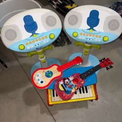 Musical Instruments Toys - Karaoke Bluetooth Pedestals, Guitars, and piano