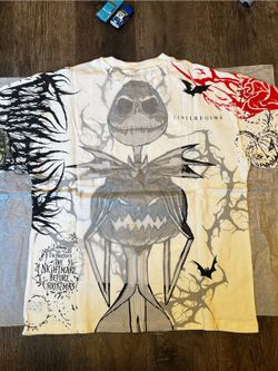 Civil Regime Disney Jack Skellington White Tee L