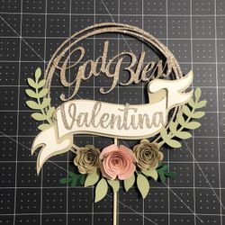 God Bless Cake Topper