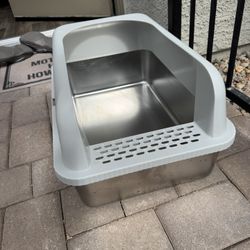 Large Stainless Steel Litter Box