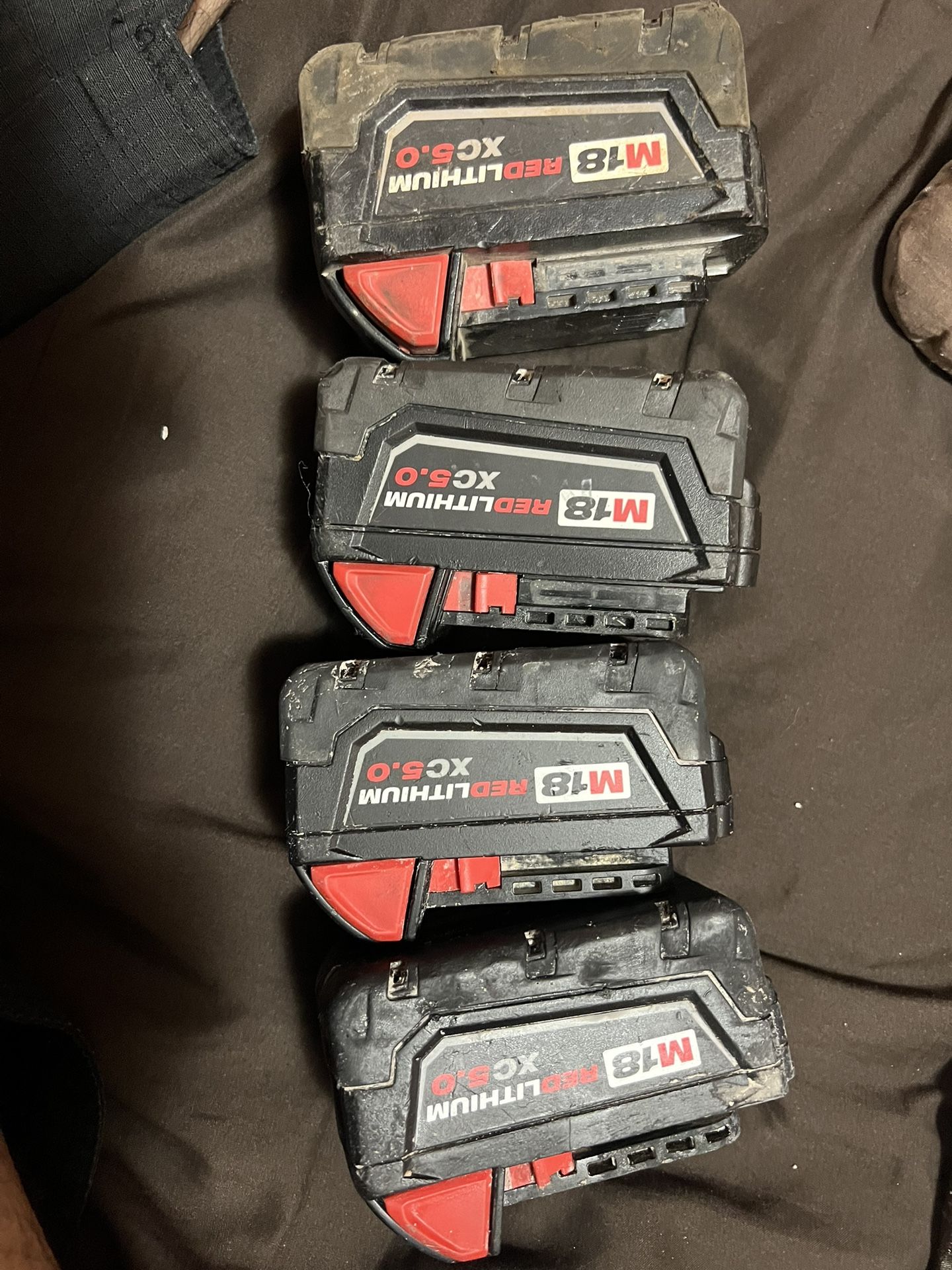 Milwaukee Battery 5.0 Ah 4 For $150