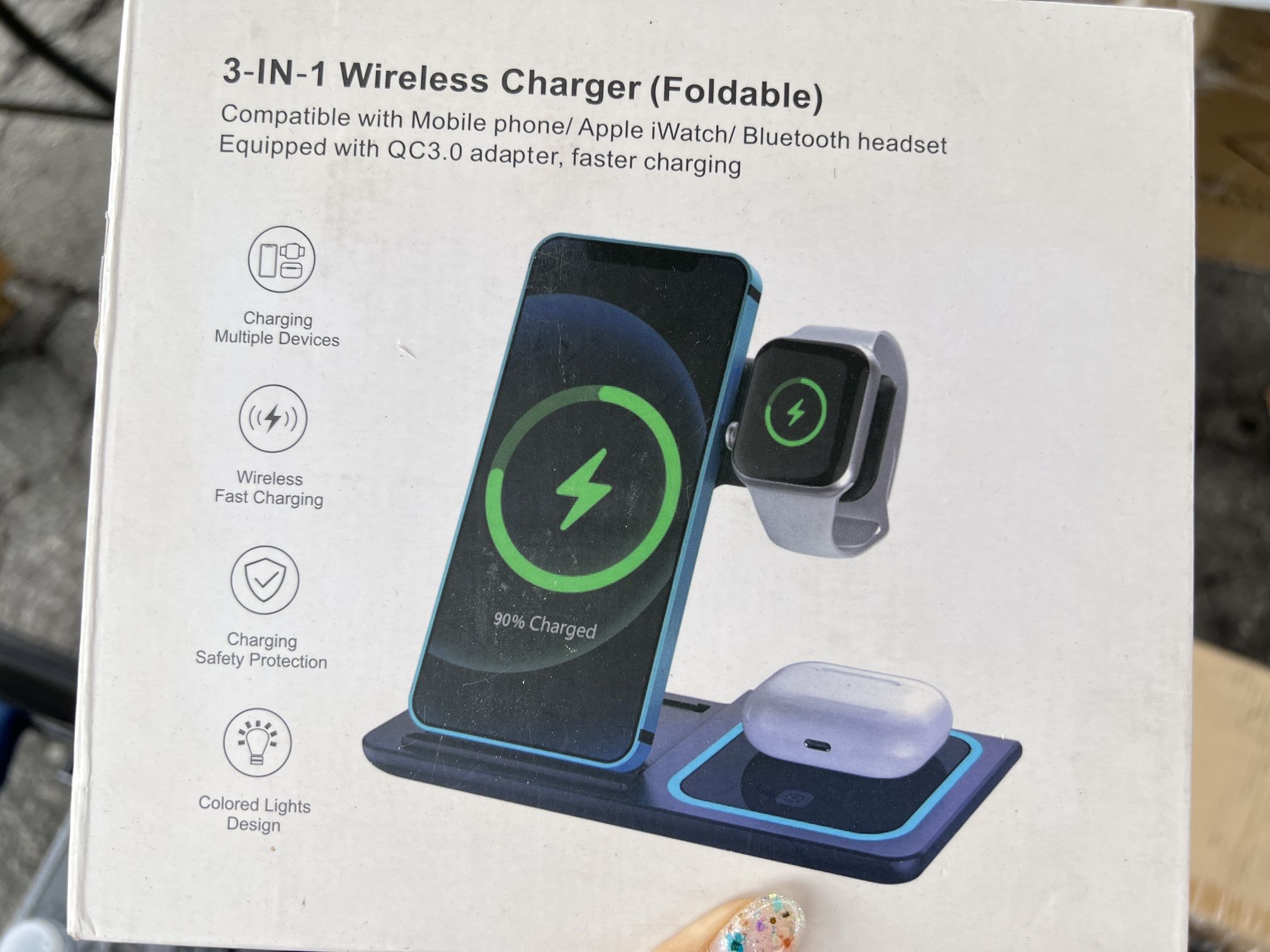 3 in 1 wireless charger iphone