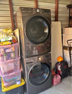LG thin Q Washer and Dryer invert direct drive sensory dry