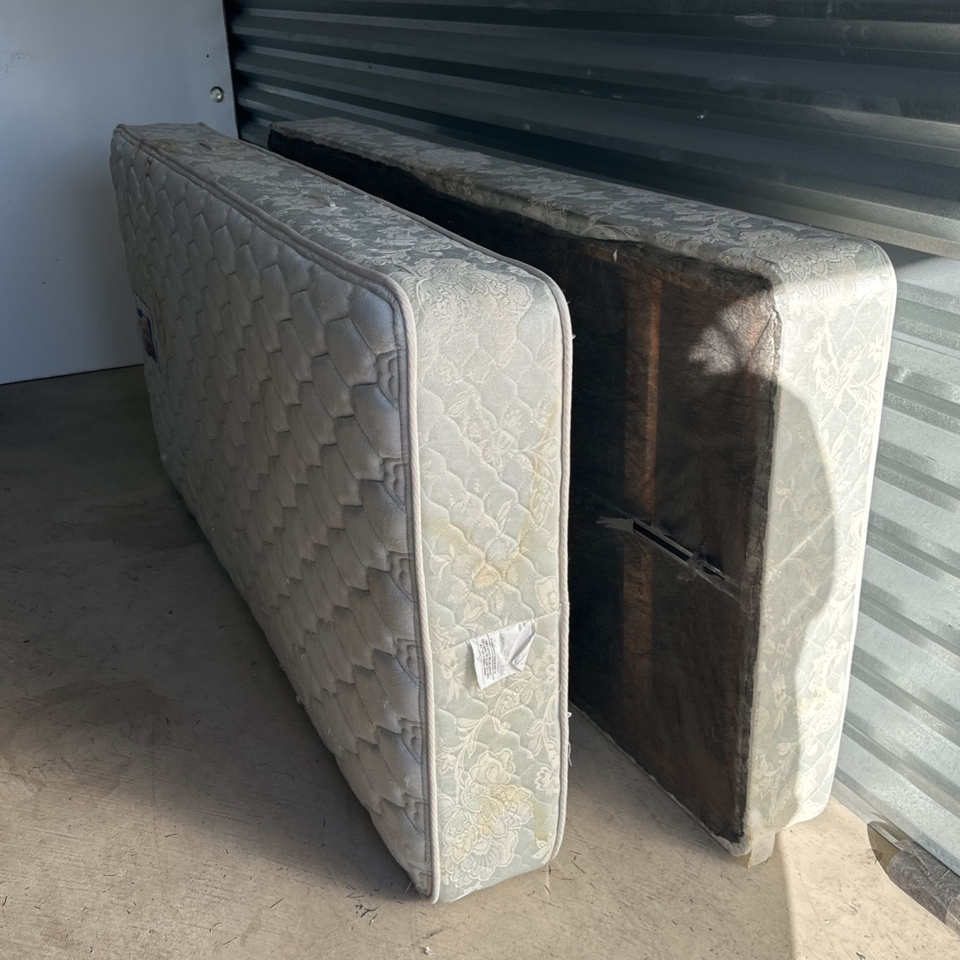 SOLD Free Twin Bed, Box Spring, And Frame Must Come Now for Sale in Murrieta, CA OfferUp