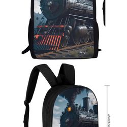Train kids backpack