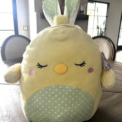 Squishmallows 24" Aimee The Chick With Bunny Ears
