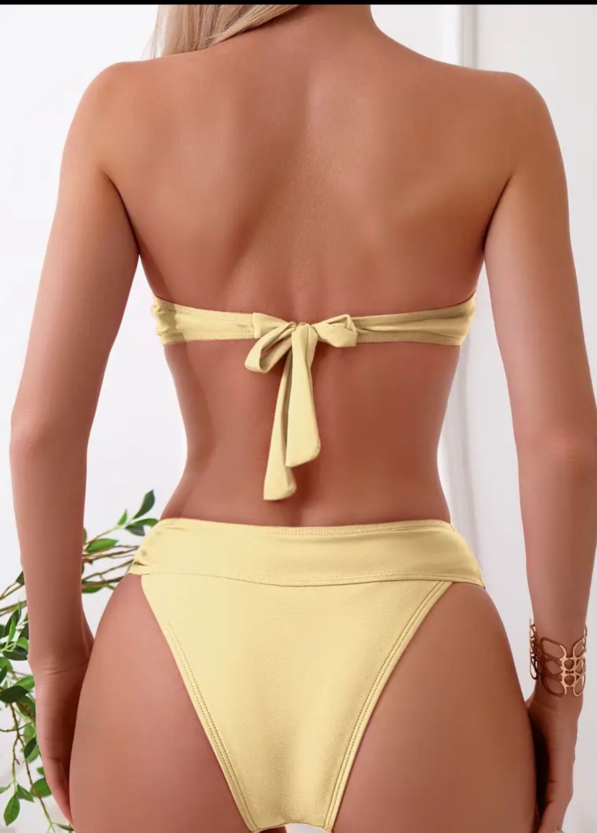 Wheat Color Bikini Set