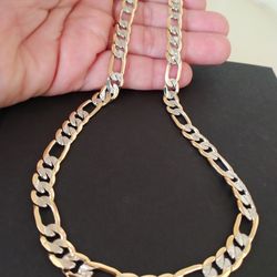 Gold 18k Plated Figaro Necklace Chain