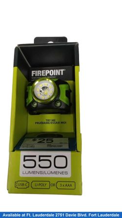 Firepoint 550 Green Flashlight / Headlamp