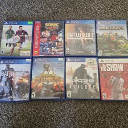 🎮 PS4 & PS5 Game Lot – 8 Discs – Minecraft, Sonic, Battlefield, More