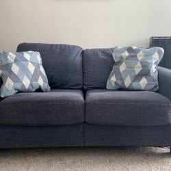 Navy Blue Loveseat Sofa Couch