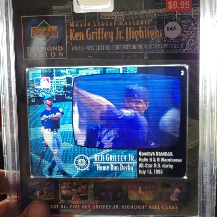1997 Upper Deck Diamond Vision - Ken Griffey Jr #3 Home Run Derby Sealed Card