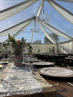 30x40 Clear Tent With Twinkle Lights 