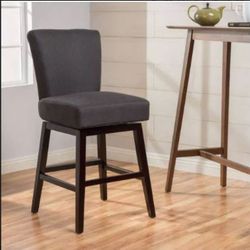 Tracy Swivel Counter Height Barstool Dark Charcoal - Christopher Knight Home
