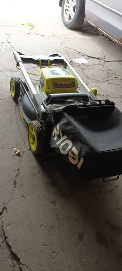 21" Ryobi electric lawn mower