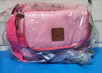 Insulated Dual Compartment Lunch Bags with Removable Shoulder Strap.. $8 each (Two Available In Red, One Available In Pink and Two Available In Blue)