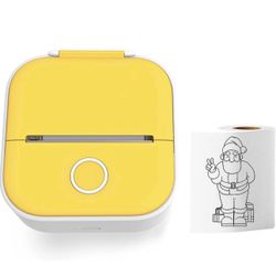 T02 Mini Printer Sticker Maker - Portable Pocket Thermal Instant Photo Printer - T02 Sticker Maker Machine Mini Printer, Wireless Receipt Label Maker 