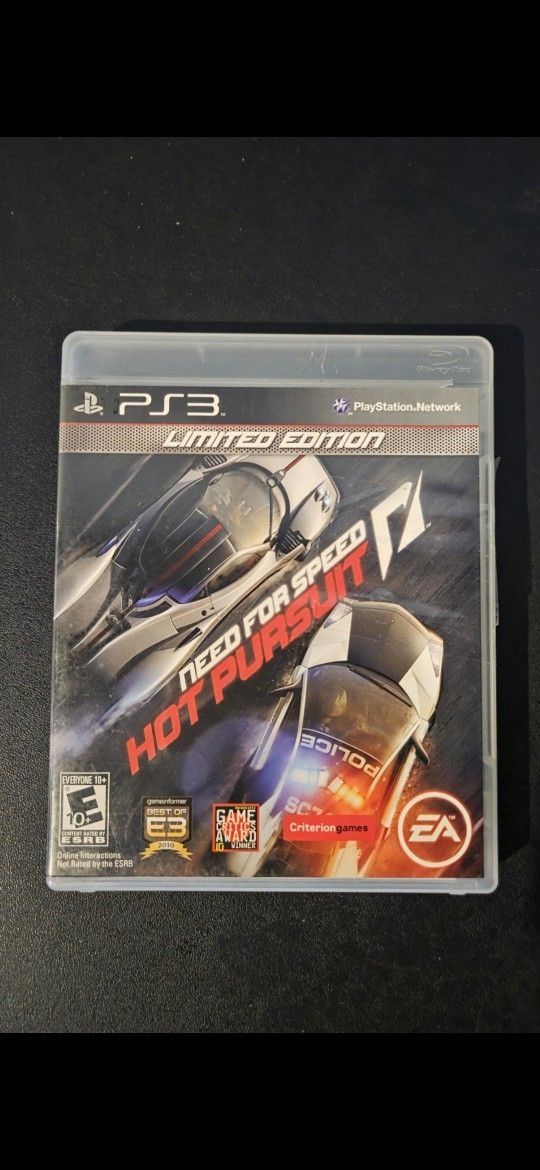 PS3 Video Game- Need For Speed- Hot Pursuit- Limited Edition