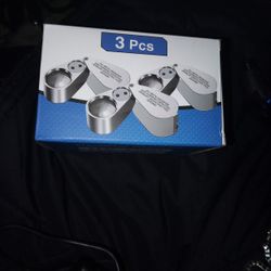 JARLINK 3 Pack 40X Jewelers Loupe Magnifier