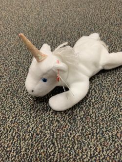 Rare Unicorn Beanie Baby with Errors!