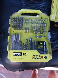 Ryobi  95pc. drill & impact drive set & 40V battery charger