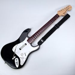 Playstation 2 3 PS2 PS3 Rock Band Wireless Fender Stratocaster Guitar NO DONGLE