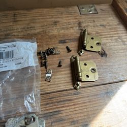 Antique Brass Cabinet Hinge NEW - 20 Two Packs