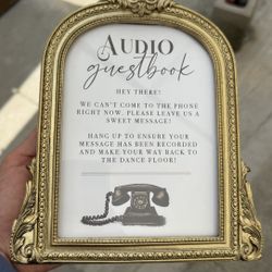 Audio Guestbook Vintage Frame 