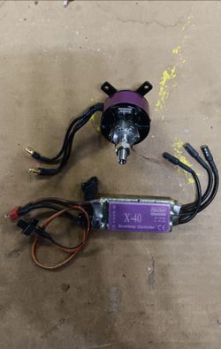 RC airplane speed control and motor