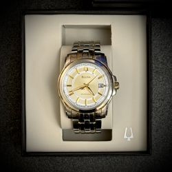 Men’s Watch - Bulova Precisionist 96B251 – Two-Tone, Gold, Silver, Original Box