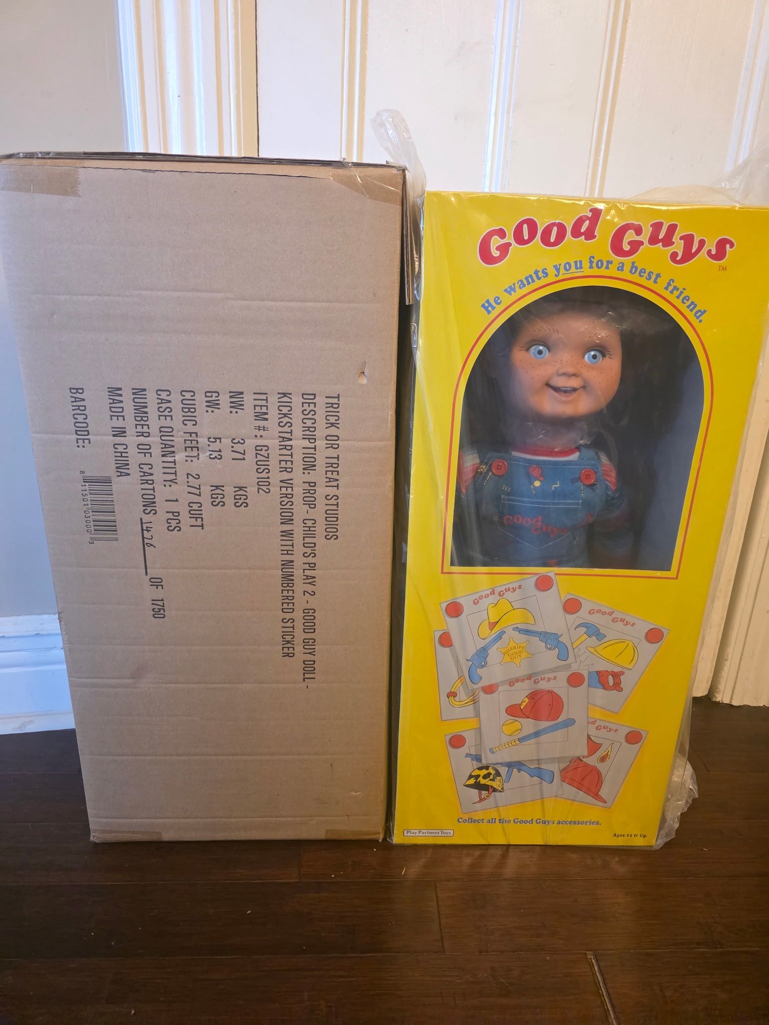 Trick Or Treat Studios Good Guy Doll Kickstarter 1476/1750 Signed Certificate