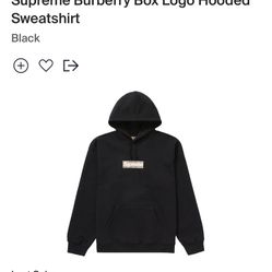 Supreme x Burberry Hoodie 