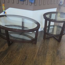 Wood Coffee Table Set