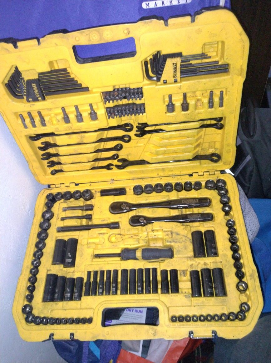 184piece Polished DeWalt Wrench Set